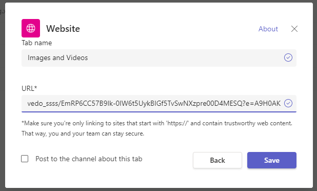 add a shared folder to teams