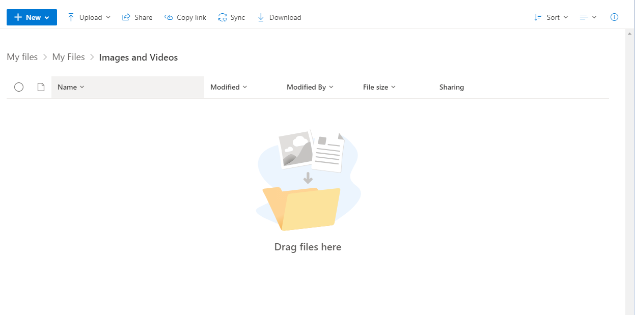 onedrive folder shared on teams